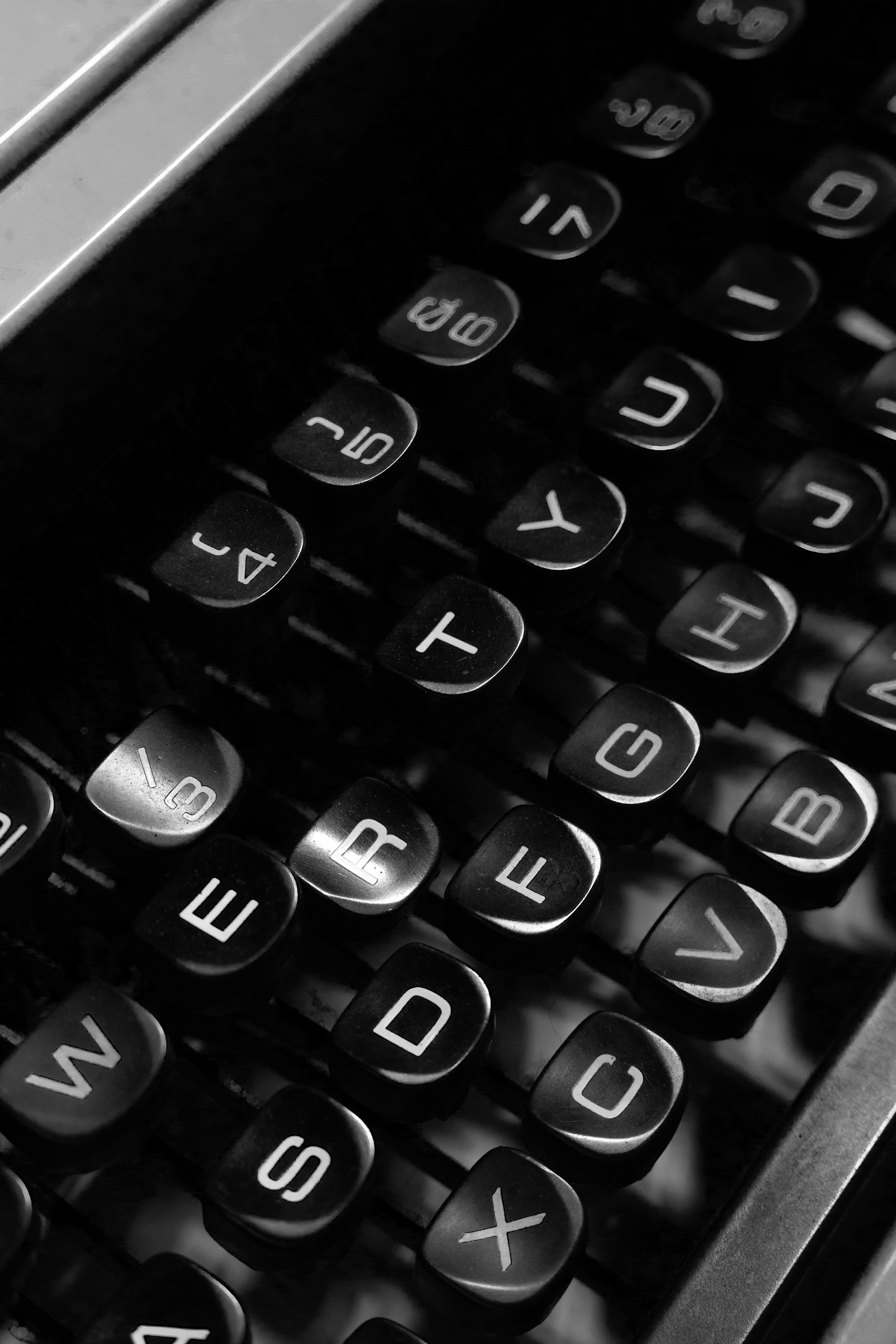 Vintage typewriter keys — editorial craft and content.